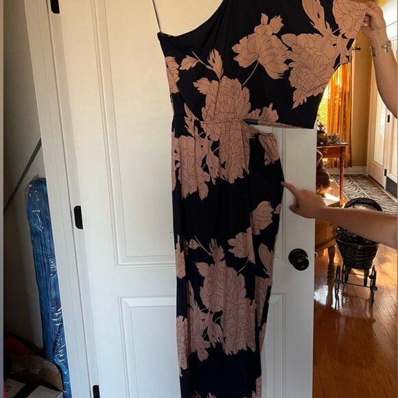 Dress Day Dresses & Skirts - This is a Women's Dress Day Navy and Mauve floor length dress.